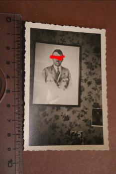 altes Foto - Stubenbild des Führer A. Hitler